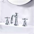 Brass Dual Handle Wash Sink Faucet