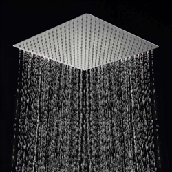 Fontana Brushed Nickel Square Rainfall Showerhead Ultrathin Style