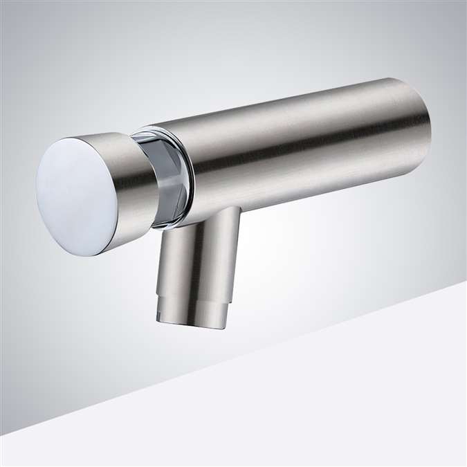 Wall Mount Single Hole Hands Free Brushed Nickel Commercial Automatic Touchless Sensor Faucet