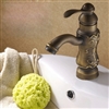 Sinistra Single Handle Antique Classic Brass Sink Faucet