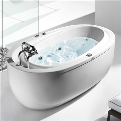 Luna Bathtub SPA Whirlpool Soaking Freestanding Bathtub