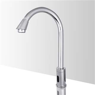 Hospital Style Adjustable Commercial Automatic Touchless Sensor Faucet