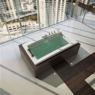 Hotel High-tech luxury 72" X 42" Acrylic Drop-In Bathtub Optional Whirlpool