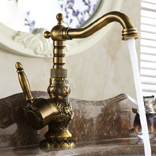 Venice Antique Brass Single Handle Faucet