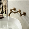 BathSelect Hospitality Venice Classico Antique Brass Wall Mount Faucet