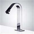 BathSelect Dual Function Automatic Deck Mount Chrome Sensor Water Faucet and Soap Dispenser