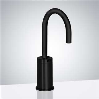 Geneva Gooseneck Commercial Automatic Smart Sensor Faucet in Matte Black