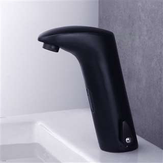 BathSelect Matte Black Thermostatic Hands Free Bathroom Faucet