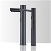 BathSelect Hostelry Commercial Automatic Matte Black Sensor Faucet with Matching Automatic Soap Dispenser for Restrooms