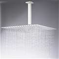 Geneva Brushed Nickel 8", 10", 12" Square Ceiling Rain Shower Head