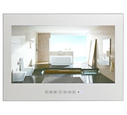 Marsala 15.6 inch Black Bathroom Waterproof Android 9.0 Smart WIFI LED TV (Silver/Mirror)