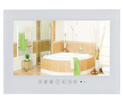Carpi 15.6" Waterproof Bathroom IP66 USB TV (White)