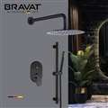 Bravat Luxury Oil Rubbed Bronze Thermostatic Shower System with Handheld Shower