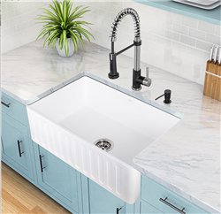 Chatou White Finish Modern Design Farmhouse Sink