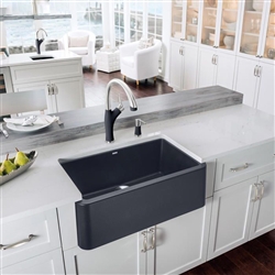 Dax Artificial Stone Wash Bowl Black Kitchen Marble Sink