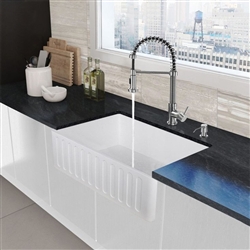Deauville Acrylic White Undermount Kitchen Sink