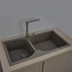 St. Gallen Matte/Polished Undermount Double Bowl Kitchen Sink