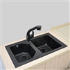 Marseille High Quality Artificial Stone Double Kitchen Sink