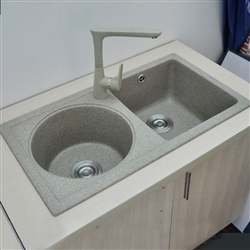 Lyon Gray Modern Design Acrylic Kitchen Sink