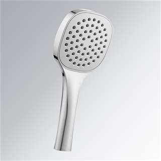 Single Function Square Plastic Electroplating Oxygenics Powerful Large Water Output Shower Head