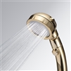 360 Degrees Water Saving High Pressure Oxygenics Rotating Adjustable Shower Head in Gold