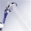 High Pressure Handheld Oxygenics Shower Head With Negative Ion Balls in Blue