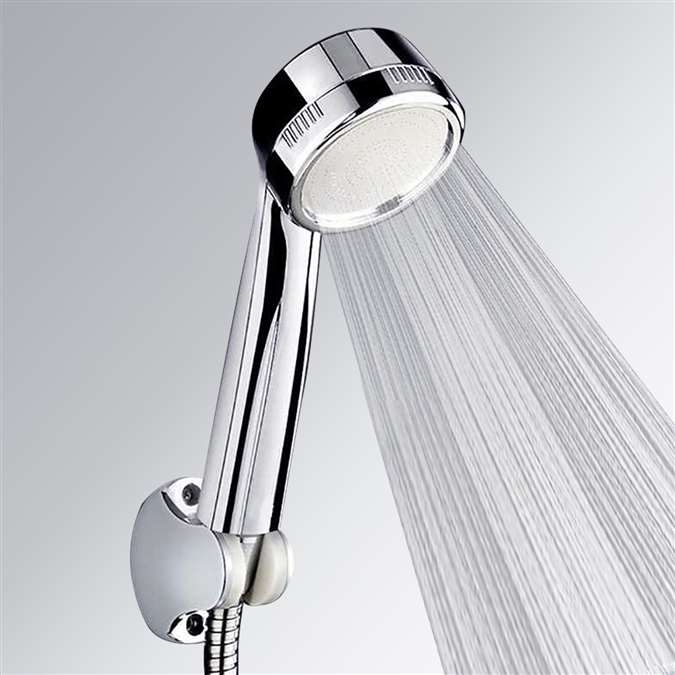 Powerful Boosting Water Saving Round Handheld Bathroom Oxygenics Shower Head