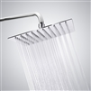 Oxygenics Stainless Steel Ultra-Thin Overhead High Pressure 15cm Square Shower Head