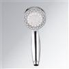 Handheld Single Control Round Rainfall Water Saving 7 Color Changing LED Bathroom Shower Head