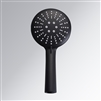 Matte Black Handheld Adjustable Nozzle Rainfall High Pressure Water Saving Oxygenics Shower Head