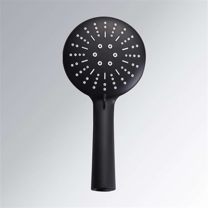 Matte Black Handheld Adjustable Nozzle Rainfall High Pressure Water Saving Oxygenics Shower Head