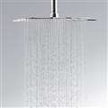 16-inch Large Square Stainless Steel High Pressure Ultra Thin Oxygenics Rainfall Shower Head