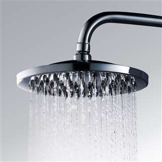 Modern Style 8-inches Polished Chrome Round Bathroom Shower Head