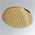 8" Luxury Gold Brass Rainfall Round Bathroom Shower Head