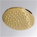 Hostelry 8" Luxury Gold Brass Rainfall Round Bathroom Shower Head