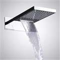 Hotel Wall Mounted Stainless Steel Chrome Polished Bathroom Shower Head with Embedded Box