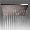 Stainless Steel Brushed Ceiling Mounted 400x400mm Rainfall Bathroom Shower Head