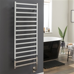 BathSelect Stainless Steel Electric Bar Towel Warmer In Chrome Finish