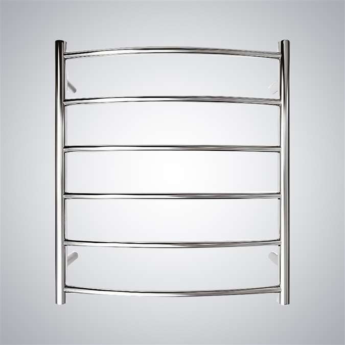 BathSelect Stainless Steel Electric Bar Towel Warmer In Chrome Finish