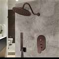 Hospitality Bravat Wall Mounted Light Oil Rubbed Bronze Shower Set With Thermostatic Valve Mixer Concealed