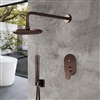 Hospitality Bravat Wall Mounted Light Oil Rubbed Bronze Shower Set With Thermostatic Valve Mixer Concealed