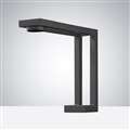 BathSelect Matte Black Parallel Stem Commercial Motion Sensor Faucet