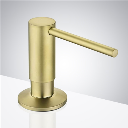 Buy Florence Commercial Manual Liquid Soap Dispenser in Brushed Gold Finish