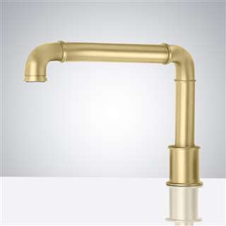 Bathselect Milan Brushed Gold Commercial Touchless Motion Sensor Faucet