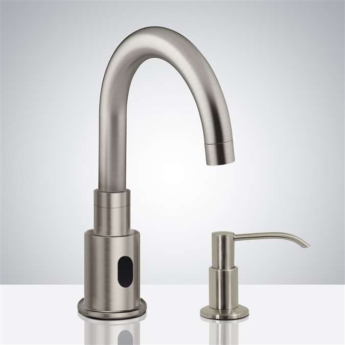 Bathselect Brushed Nickel Bathroom sensor motion faucets