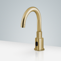 Dijon Solid Brass Deck Mount Commercial Automatic Faucet in Brushed Gold Finish