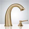 Bathselect Brushed Gold Bathroom sensor motion faucets