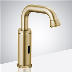 Hospitality Marsala Commercial Brushed Gold Touchless Automatic Sensor Faucet