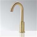 BathSelect Deck Mount Commercial Gold Touchless Automatic Sensor Faucet