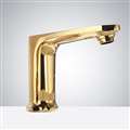 BathSelect Shiny Gold Commercial Handsfree Motion Sensor Faucet